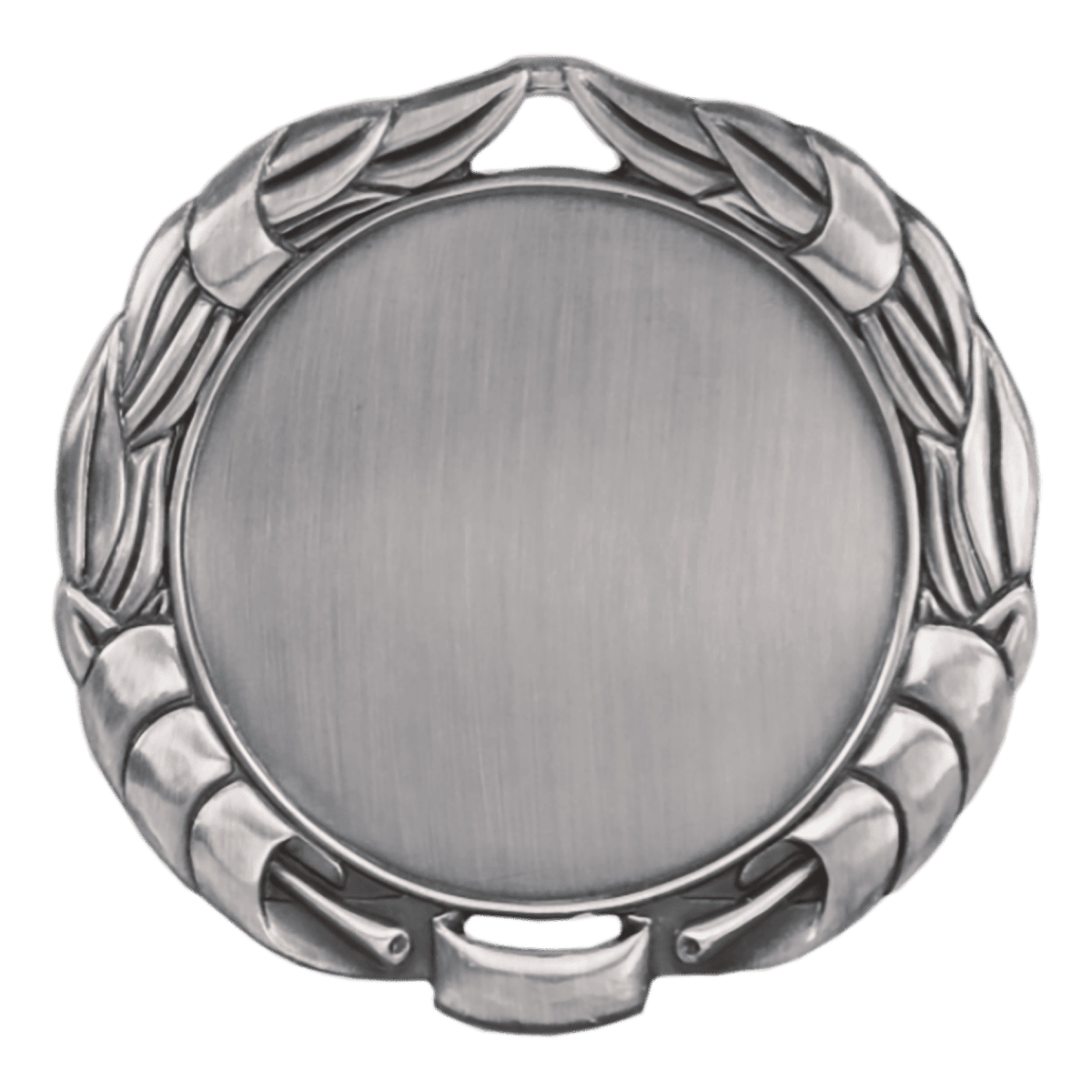Wreath 2" Insert Holder Medal-Antique Silver (Insert Not Included), product photo