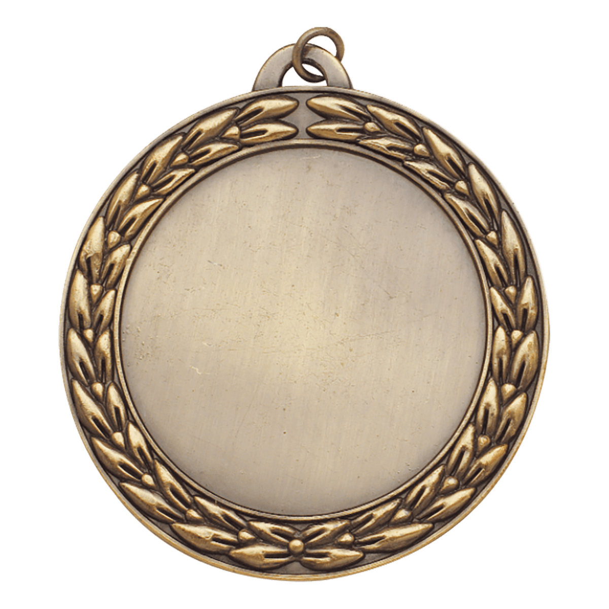 Wreath 2" Insert Holder Medal-Antique Gold (Insert Not Included), product photo