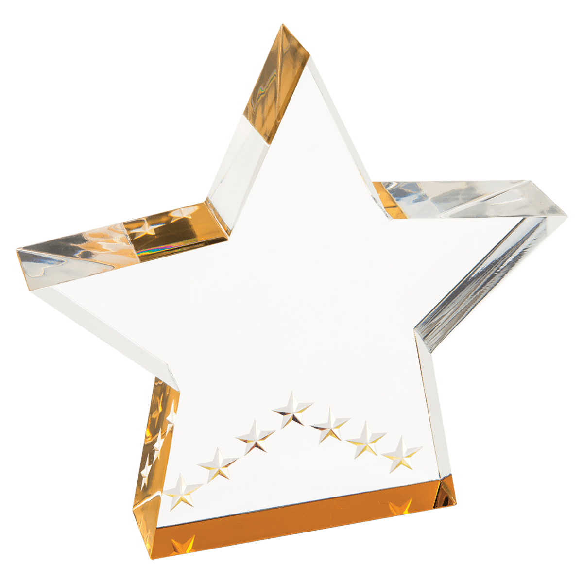 Small Gold Star Performance Acrylic, product photo
