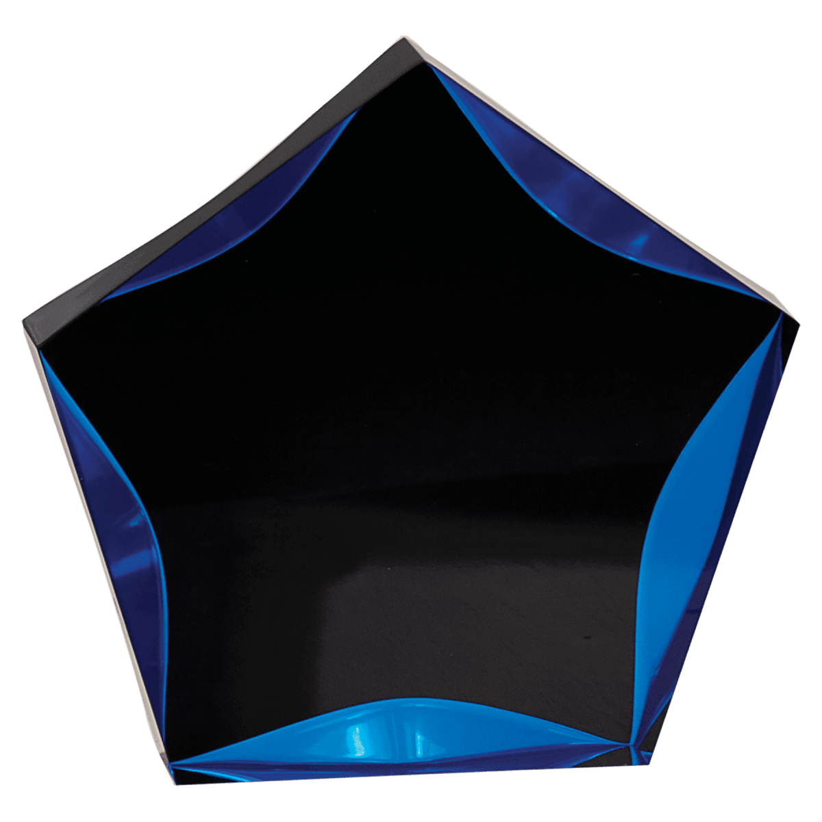 Small Black/Blue Luminary Star Acrylic, product photo