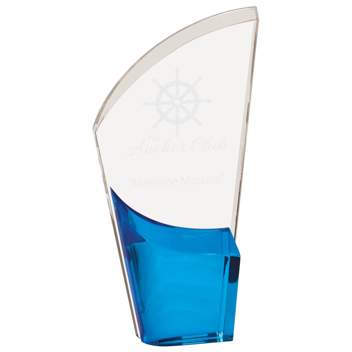 Small Blue Lunar Acrylic, product photo