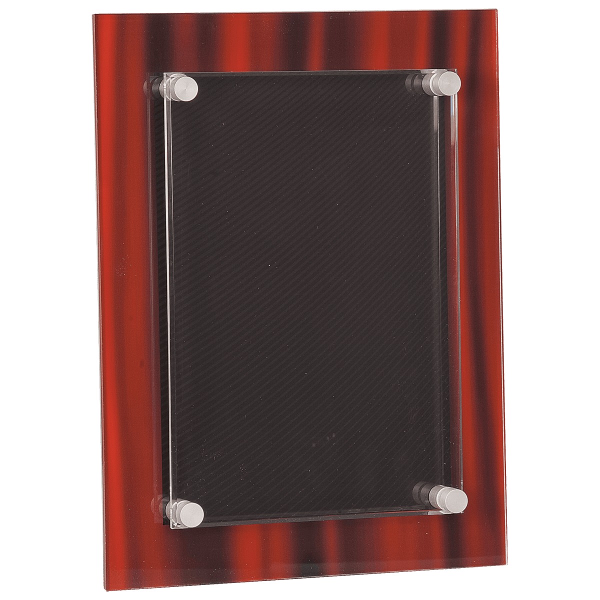 Large Red Velvet Stand-Off Acrylic Plaque, product photo