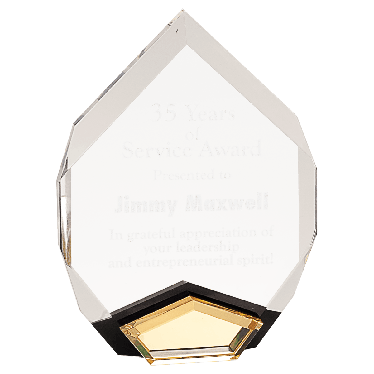 Small Gold Marquis Acrylic, product photo