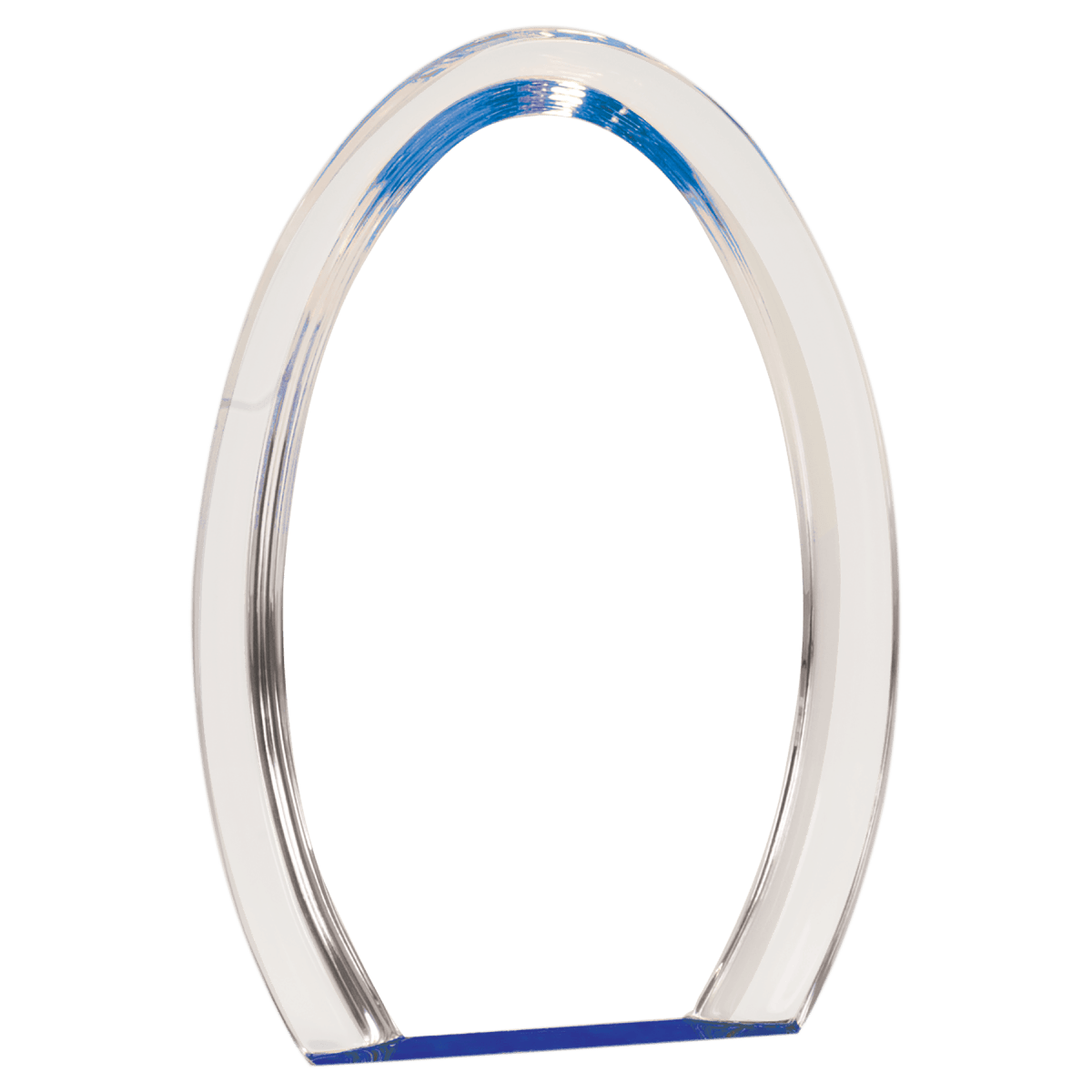 Large Blue Oval Halo Acrylic, product photo