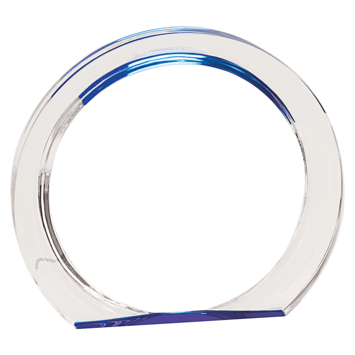 Small Blue Round Halo Acrylic, product photo