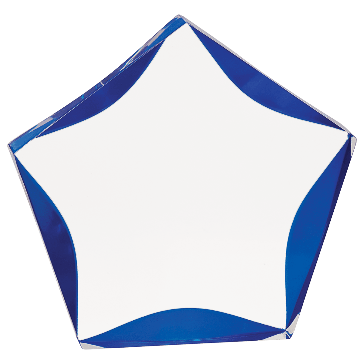 Large Blue Luminary Star Acrylic, product photo