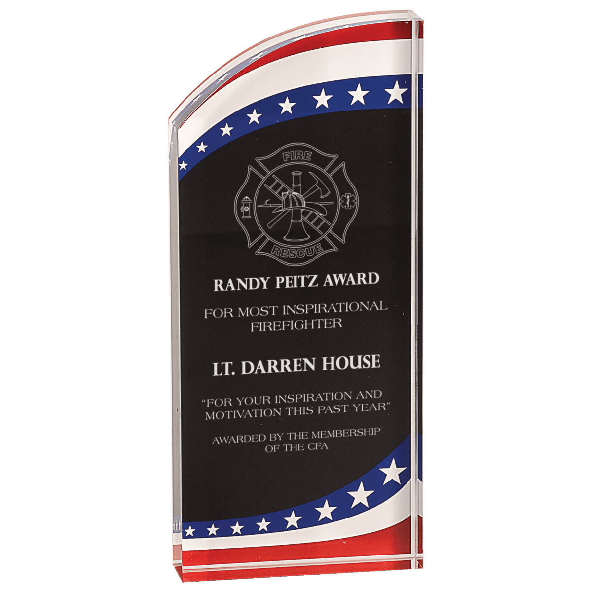 Large Stars & Stripes Rounded Acrylic, product photo