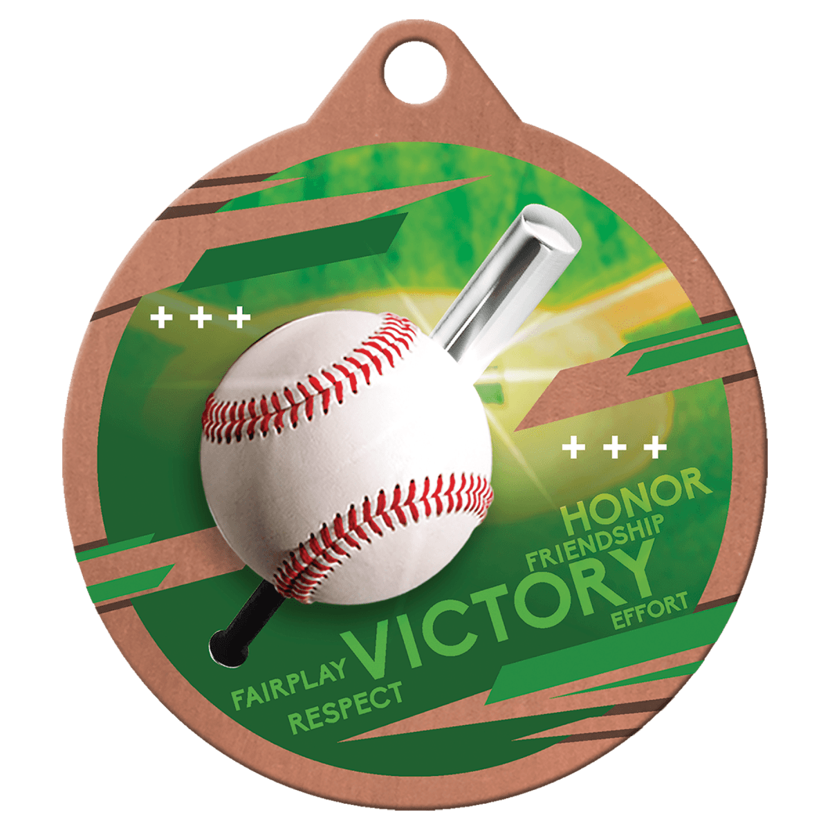 Baseball Inspire Medal - Bronze, product photo