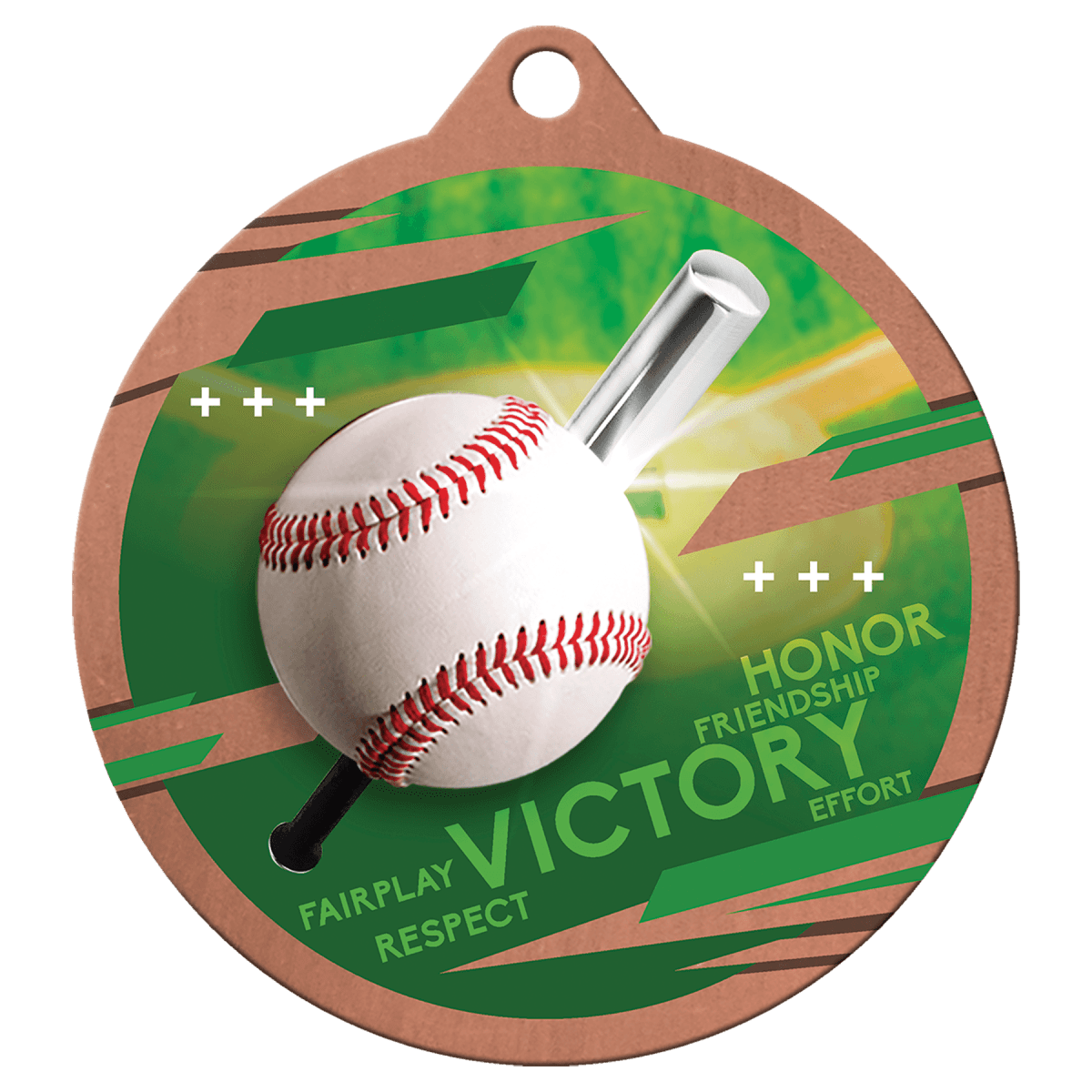 Baseball Inspire Medal - Bronze, product photo