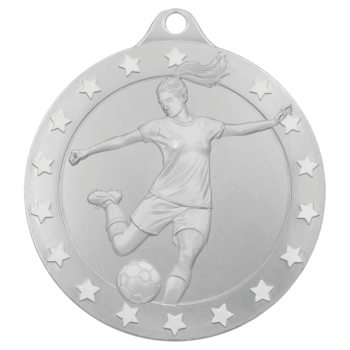 Female Soccer Radiance Medal - Silver, product photo