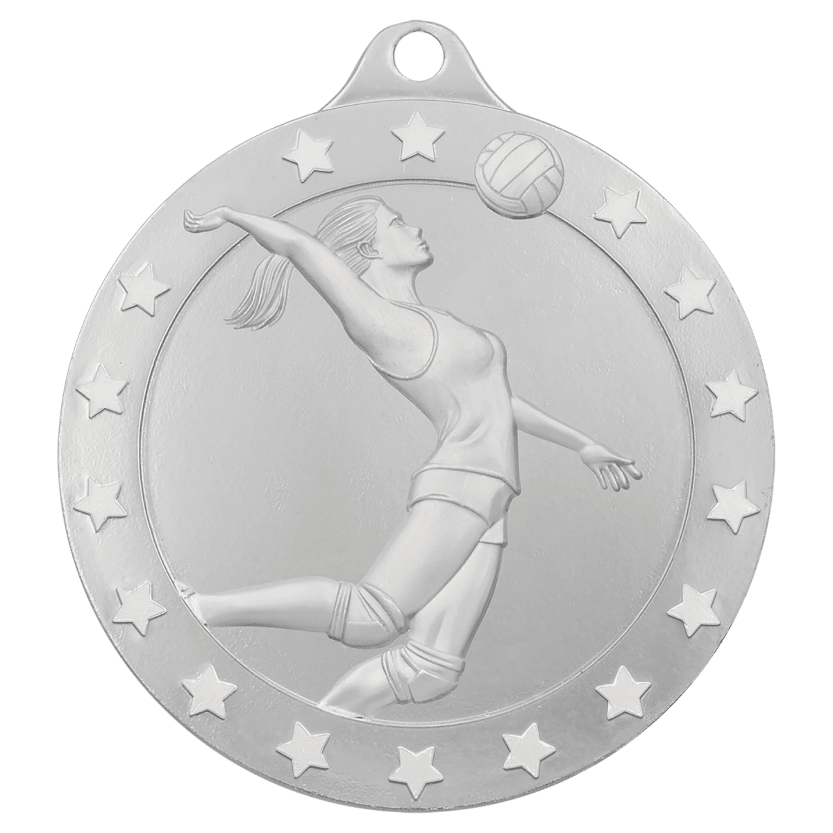 Female Volleyball Radiance Medal - Silver, product photo