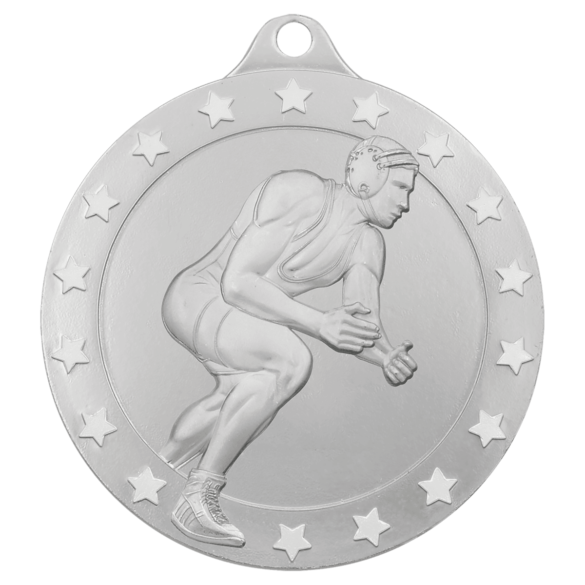 Male Wrestling Radiance Medal - Silver, product photo