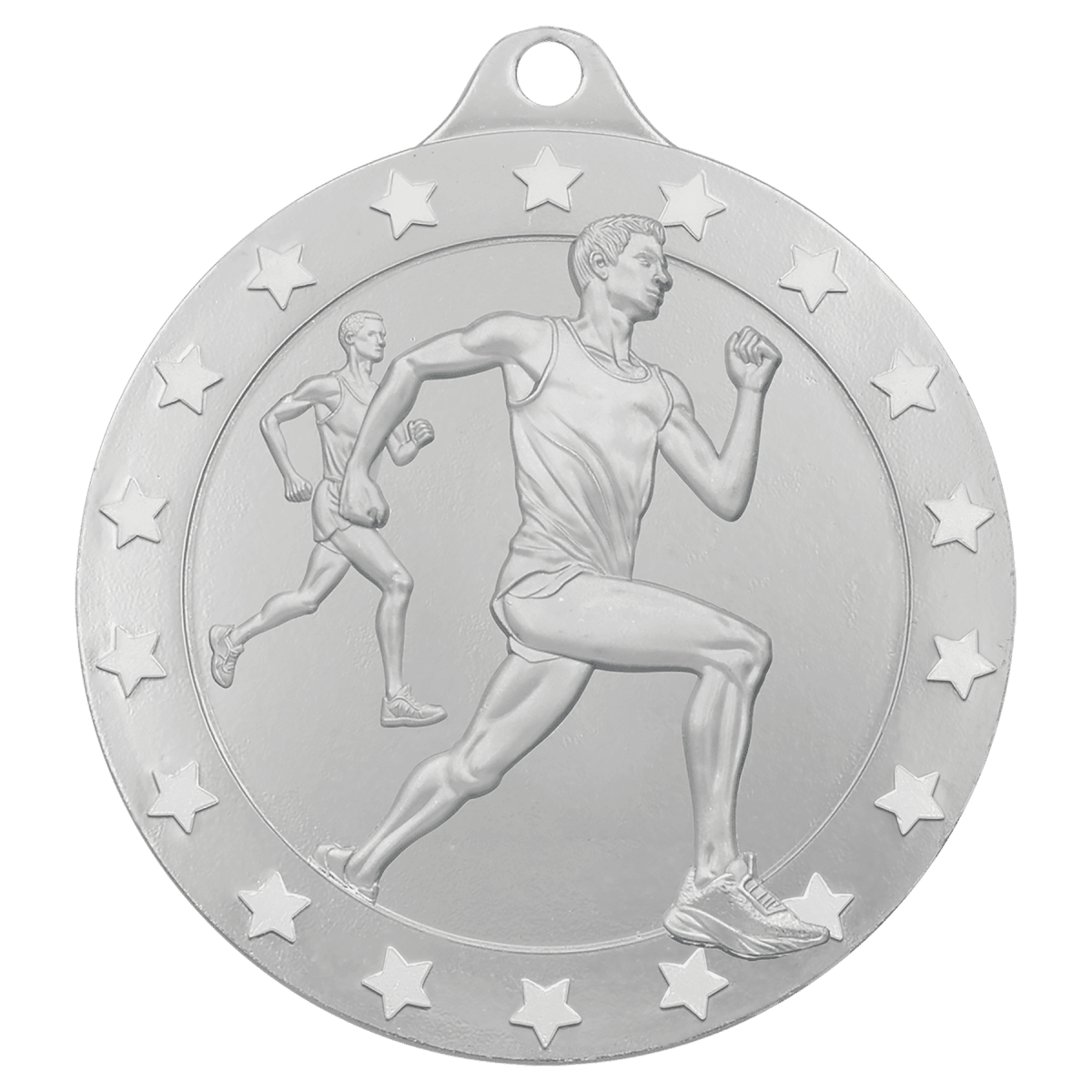 Male Cross Country Radiance Medals - Silver, product photo