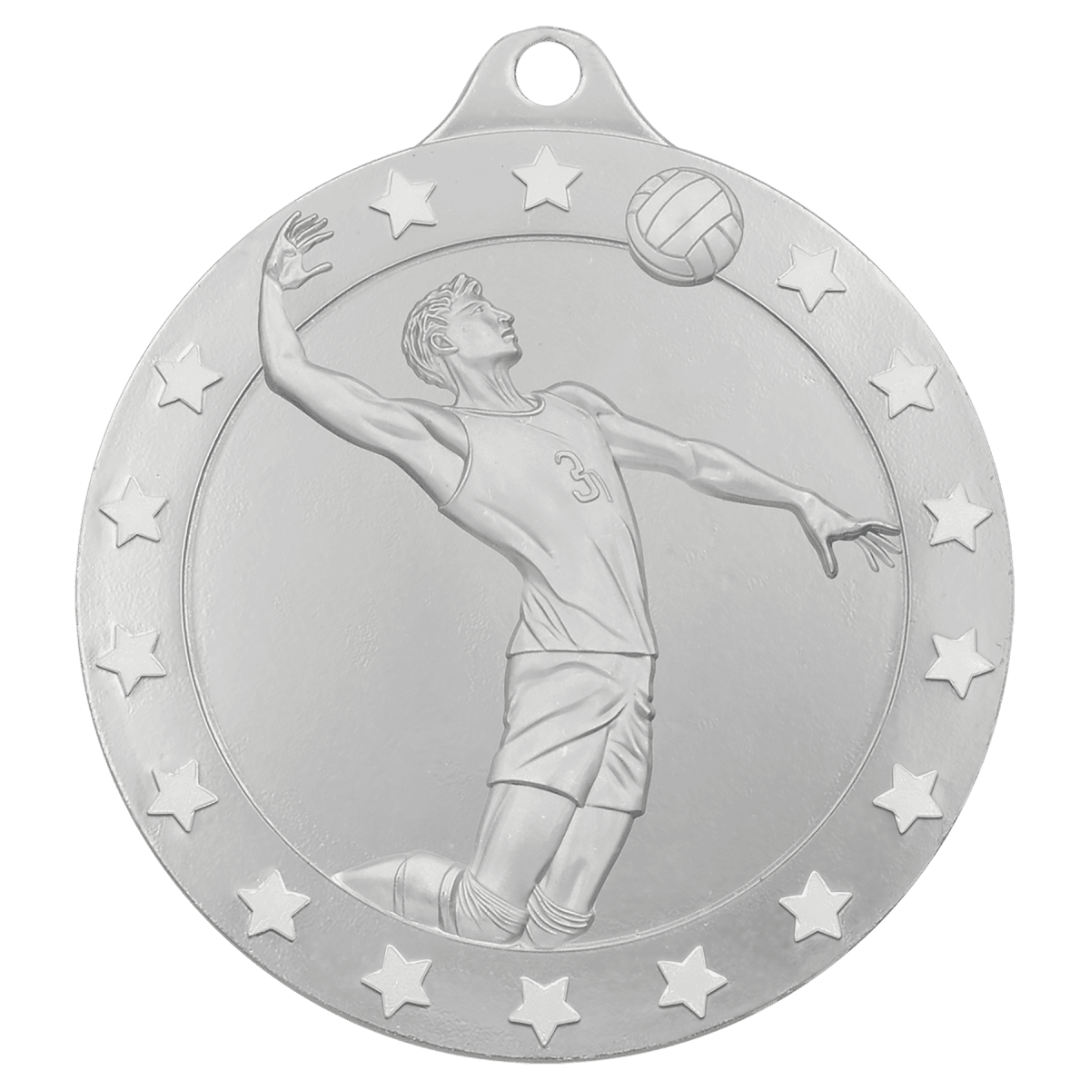 Male Volleyball Radiance Medal - Silver, product photo