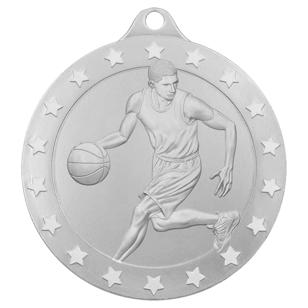 Male Basketball Radiance Medal - Silver, product photo