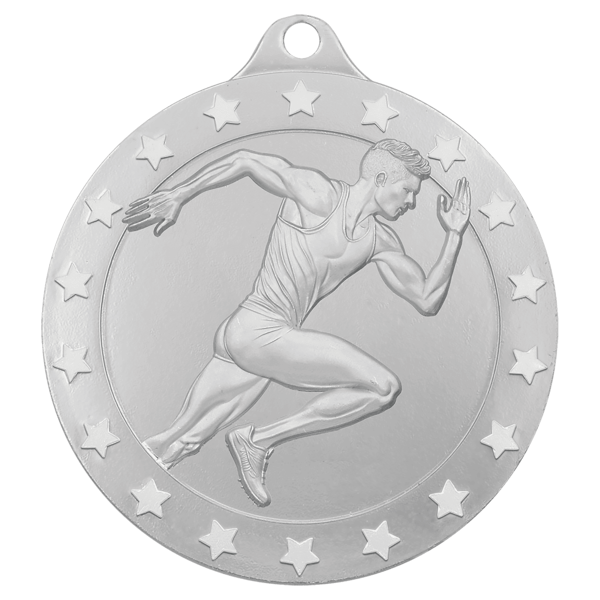 Male Track Radiance Medal - Silver, product photo