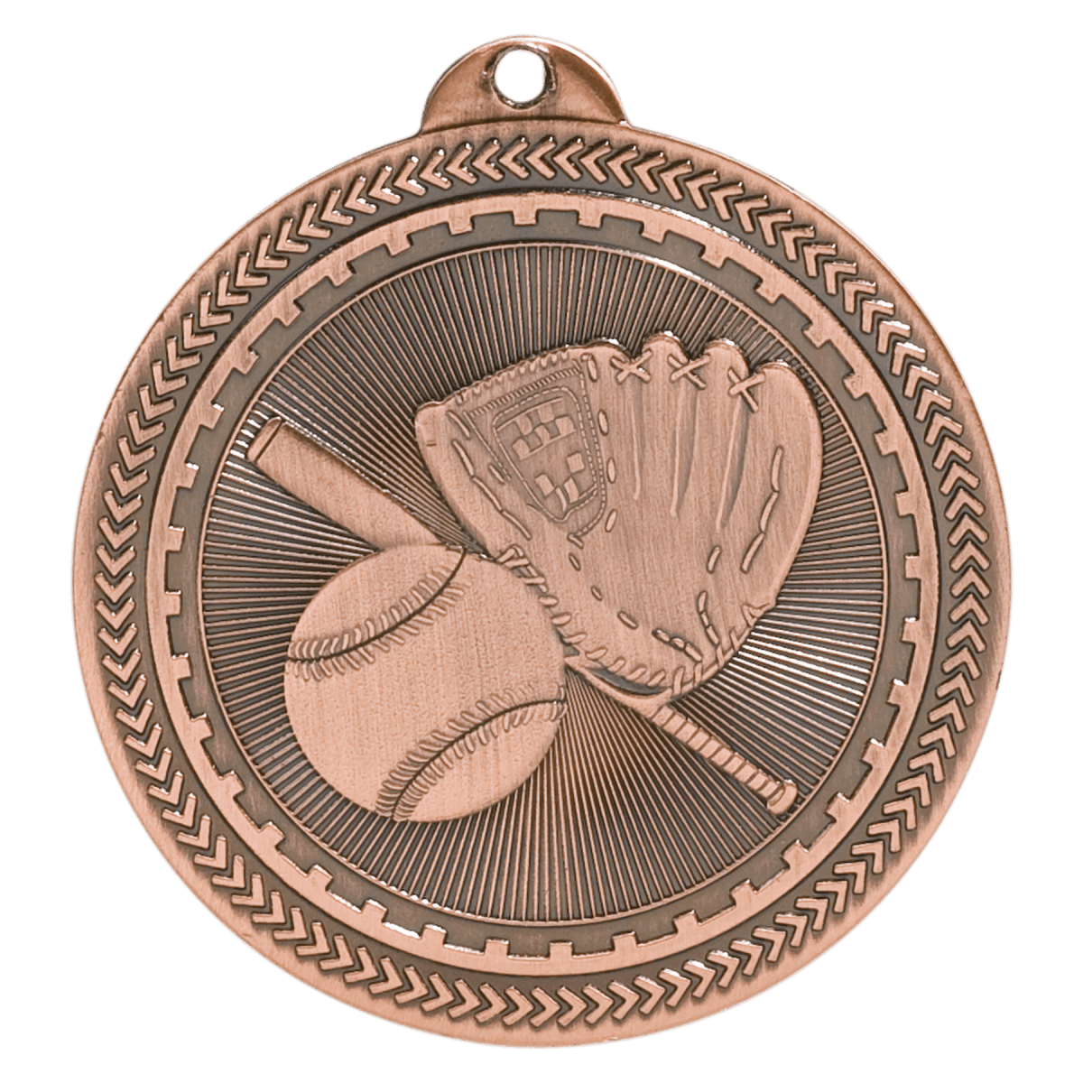 Baseball/Softball BriteLazer Medal-Bronze, product photo