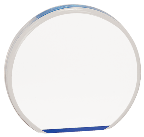 Large Blue Acrylic Round