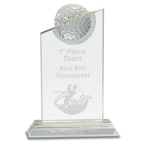 Crystal Golf Ball Peak Award