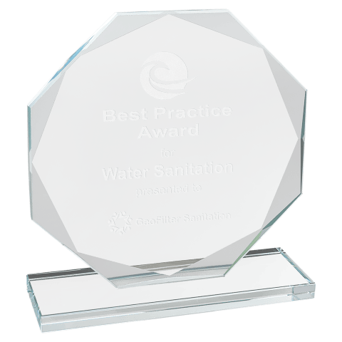 Medium Clear Glass Award