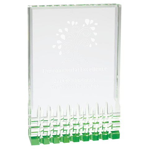 Extra Large Green Mirage Acrylic
