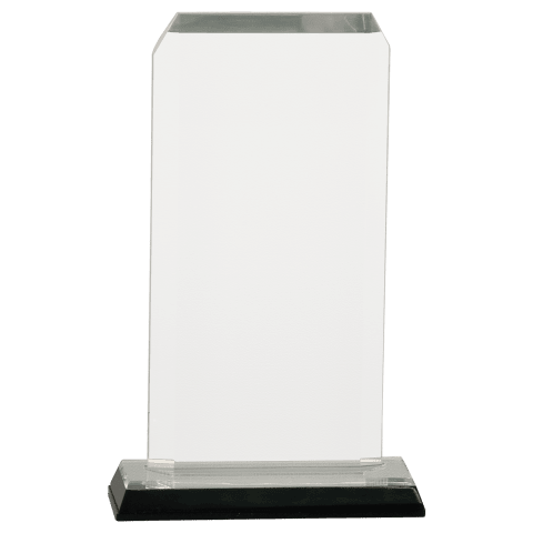Large Silver Clipped Corners Impress Acrylic