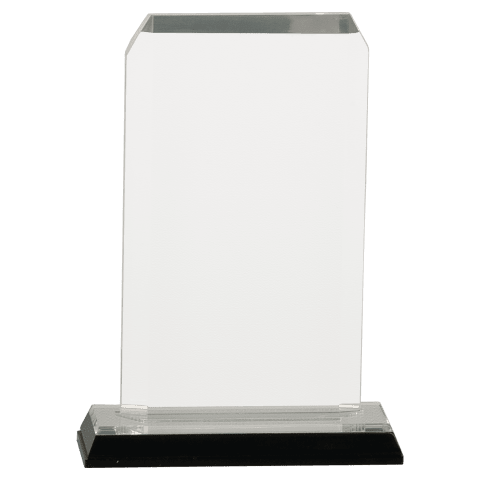 Medium Silver Clipped Corners Impress Acrylic