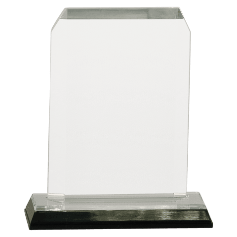 Small Silver Clipped Corners Impress Acrylic