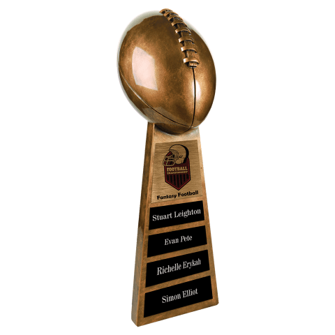 Antique Gold Football Resin