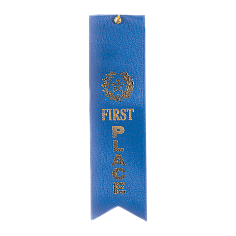 1st Place Carded Ribbon with String