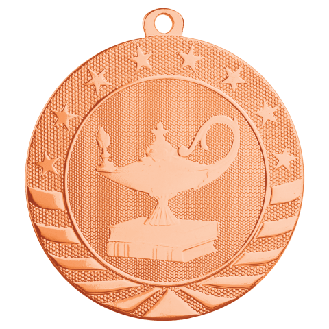 Lamp of Knowledge Starbrite Medal-Bronze