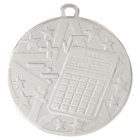 Math Superstar Medal-Silver