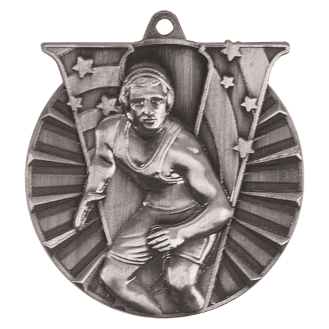 Wrestling Victory Medal-Silver