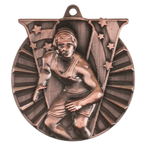 Wrestling Victory Medal-Bronze