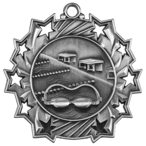 Swimming Ten Star Medal-Silver