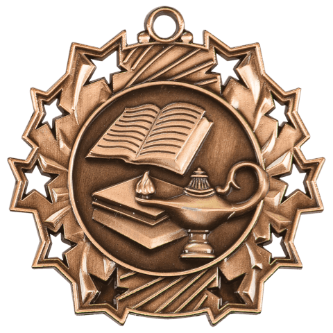 Lamp of Knowledge Ten Star Medal-Bronze
