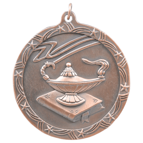 Lamp of Knowledge Shooting Star Medal-Bronze