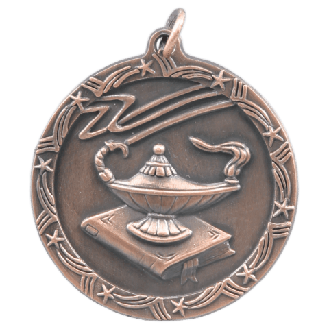 Lamp of Knowledge Shooting Star Medal-Bronze