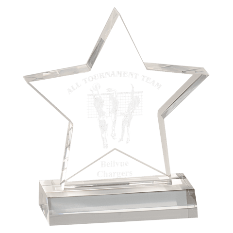 Clear Acrylic Star Award