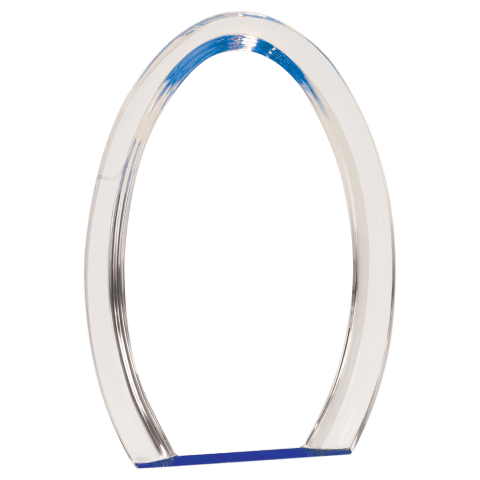 Large Blue Oval Halo Acrylic