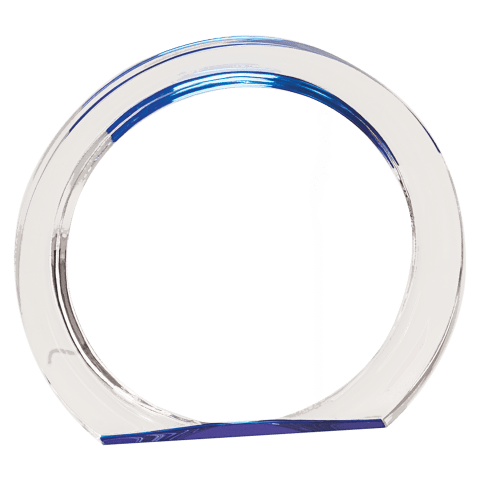 Small Blue Round Halo Acrylic