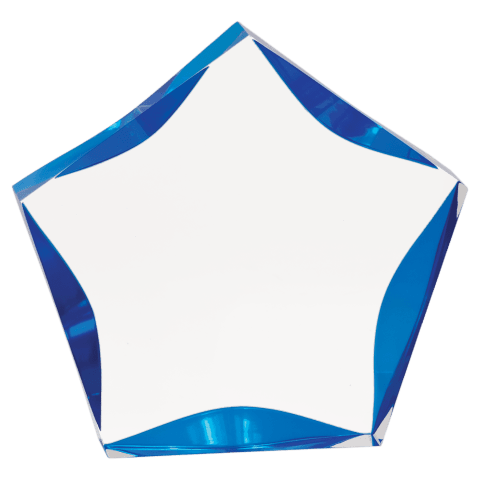 Medium Blue Luminary Star Acrylic