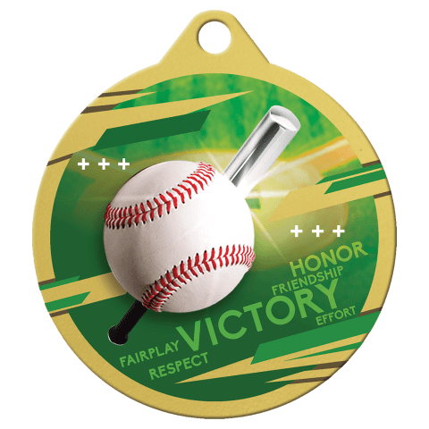 Baseball Inspire Medal - Gold