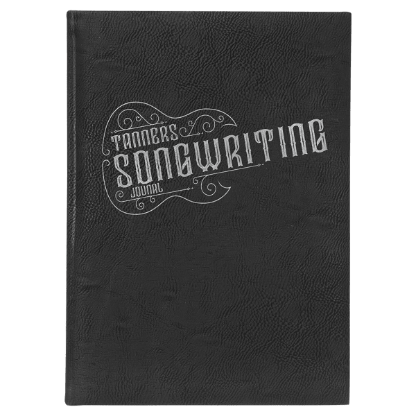 Black/Silver Leatherette Journal