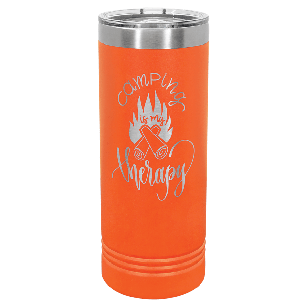 Orange 22 oz. Skinny Tumbler with Slider Lid