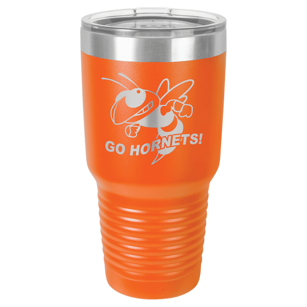 Orange 30 oz. Ringneck Tumbler with Clear Lid