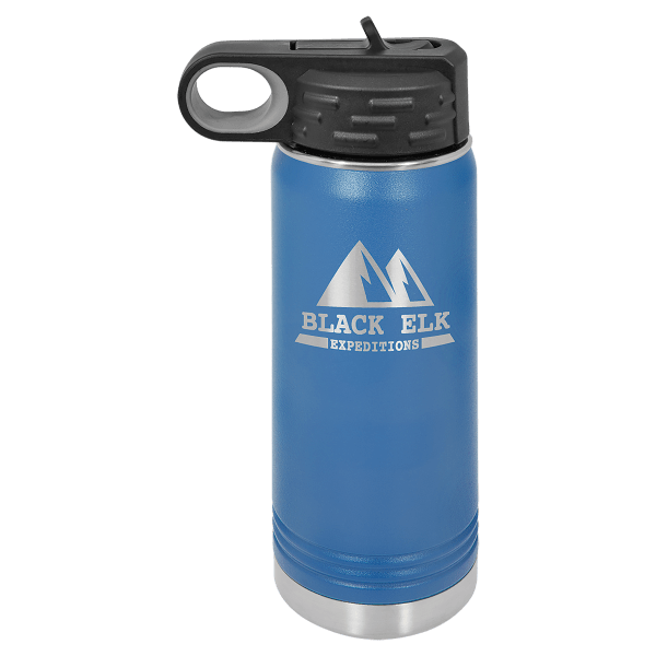 Royal Blue 20 oz. Powder Coated Water Bottle