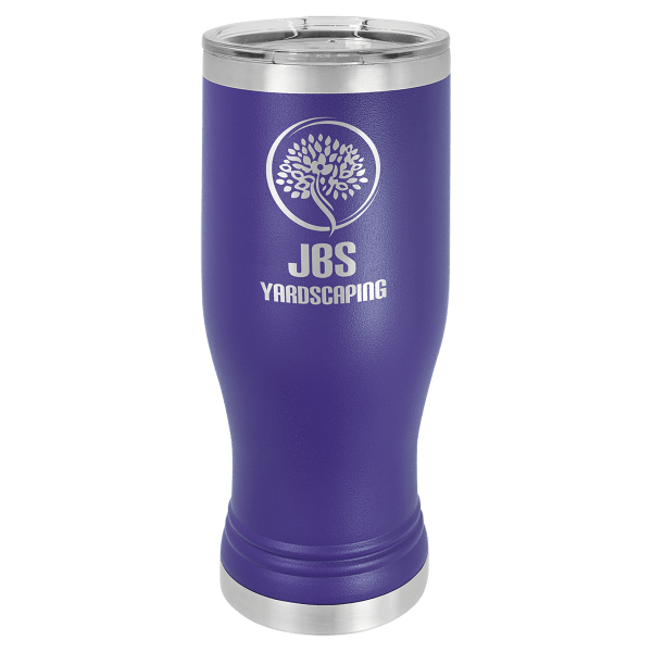 Purple 20 oz. Pilsner with Clear Lid