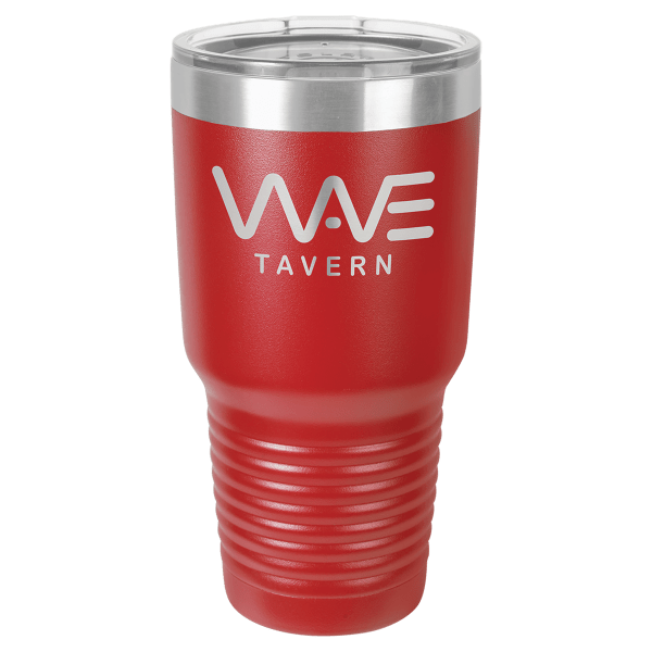 Red 30 oz. Ringneck Tumbler with Clear Lid