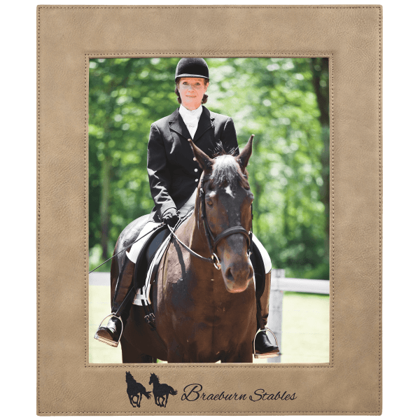 Light Brown Leatherette Photo Frame